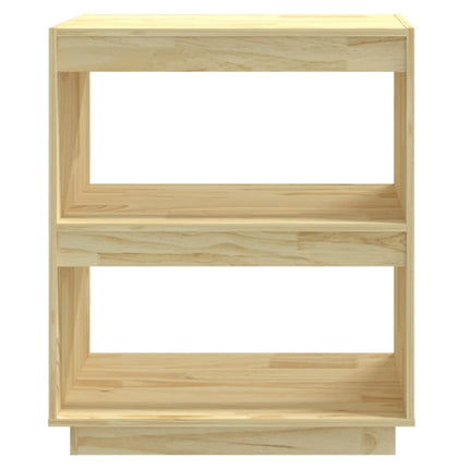 bogreol 60x35x71 cm massivt fyrretræ
