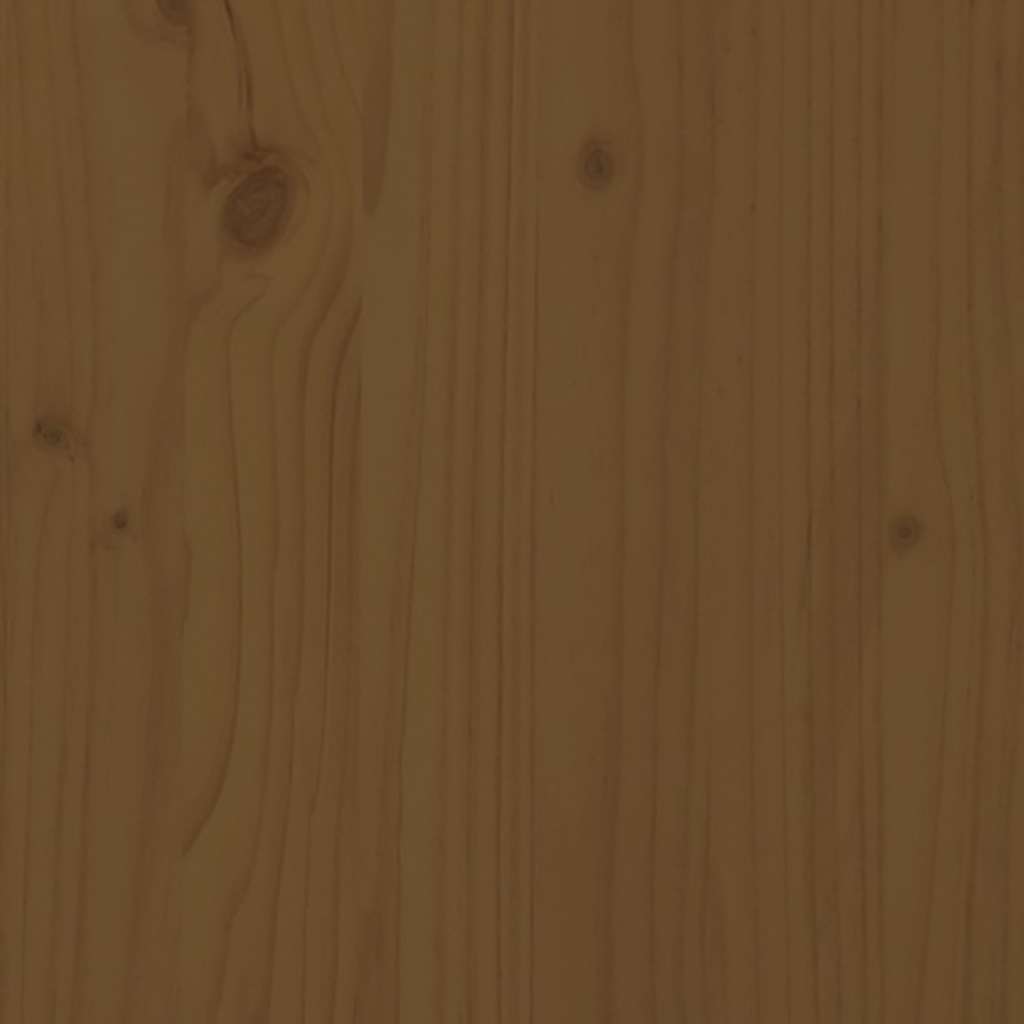 bogreol 60x35x71 cm massivt fyrretræ gyldenbrun