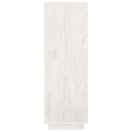 bogreol/rumdeler 80x35x103 cm massivt fyrretræ hvid