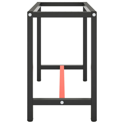 stel til arbejdsbænk 110x50x79 cm metal mat sort og mat rød