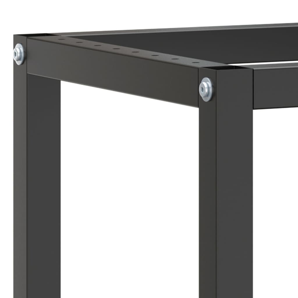 stel til arbejdsbænk 170x50x79 cm metal mat sort og mat rød