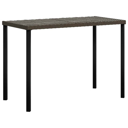 sofasæt med hynder 5 dele L-facon polyrattan brun