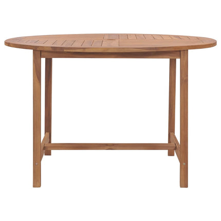 havebord Ø110x75 cm massivt teaktræ
