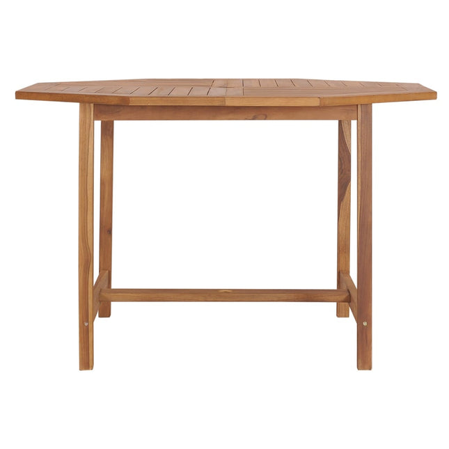 havebord 110x110x75 cm massivt teaktræ