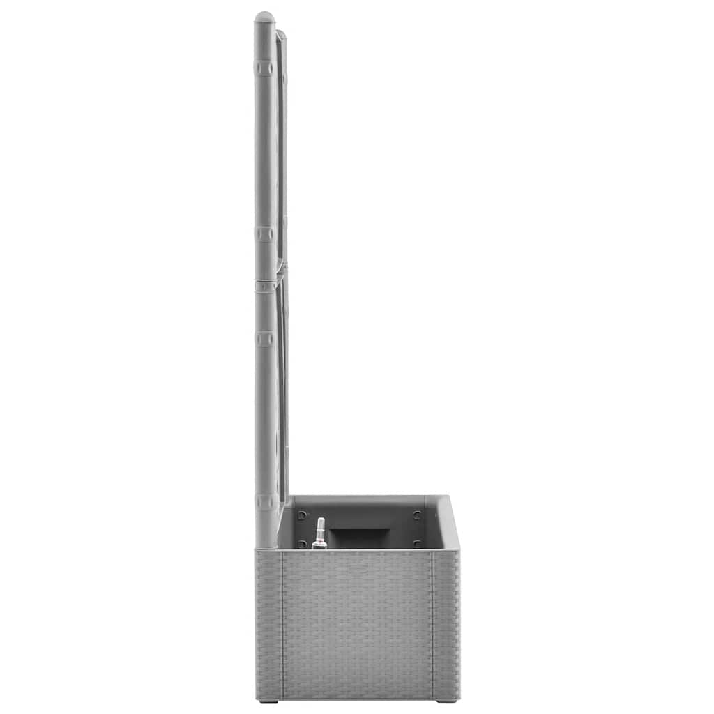 højbed med espalier og automatisk vandingssystem grå