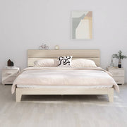 sengeskab HAMAR 2 stk. 40x35x44,5 cm massivt fyrretræ hvid