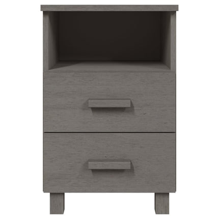 sengeskab HAMAR 40x35x62 cm massivt fyrretræ lysegrå