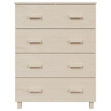skænk HAMAR 79x40x103,5 cm massivt fyrretræ honningbrun