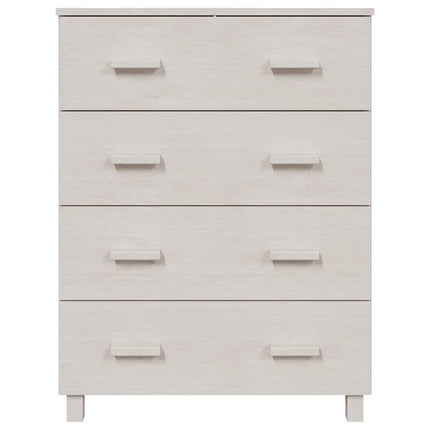 skænk HAMAR 79x40x103,5 cm massivt fyrretræ hvid