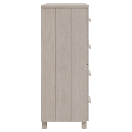 skænk HAMAR 79x40x103,5 cm massivt fyrretræ hvid
