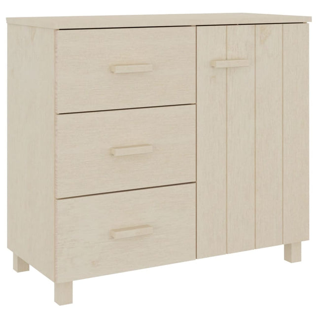 skænk HAMAR 90x40x80 cm massivt fyrretræ honningbrun