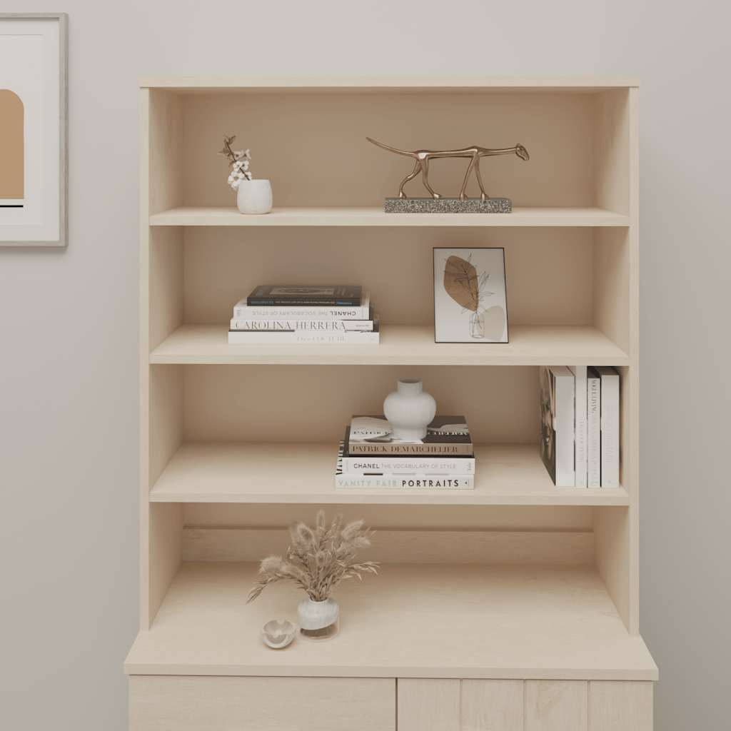 overdel til skænk HAMAR 90x30x100 cm fyrretræ honningbrun