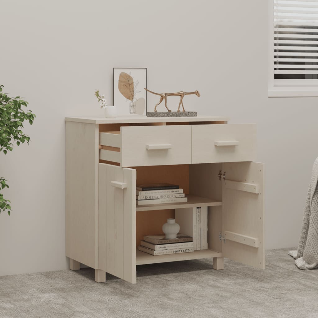 skænk HAMAR 79x40x80 cm fyrretræ honningbrun