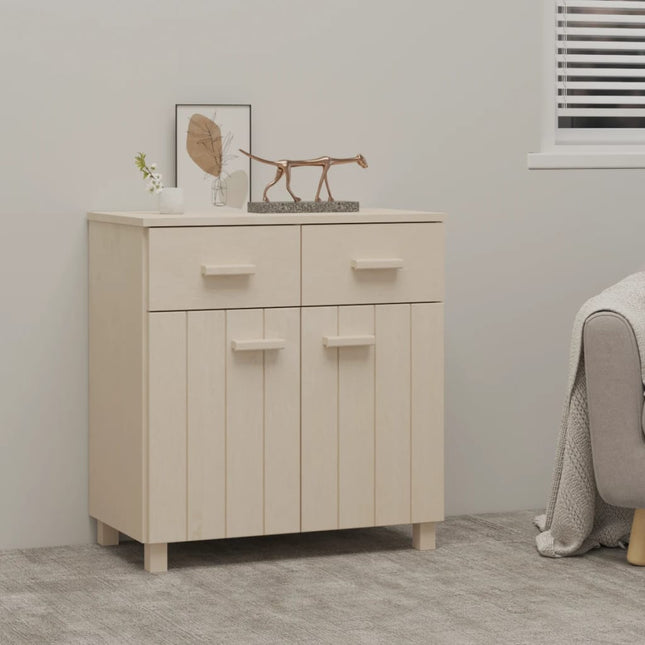 skænk HAMAR 79x40x80 cm fyrretræ honningbrun