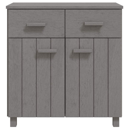 skænk HAMAR 79x40x80 cm massivt fyrretræ lysegrå