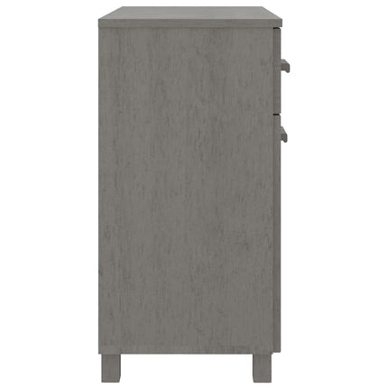 skænk HAMAR 79x40x80 cm massivt fyrretræ lysegrå