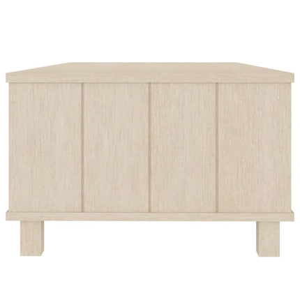 sofabord HAMAR 100x55x35 cm massivt fyrretræ honningbrun