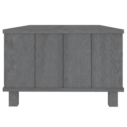vidaXL sofabord HAMAR 100x55x35 cm massivt fyrretræ mørkegrå