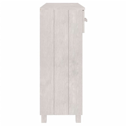 konsolbord HAMAR 90x35x90 cm massivt fyrretræ hvid