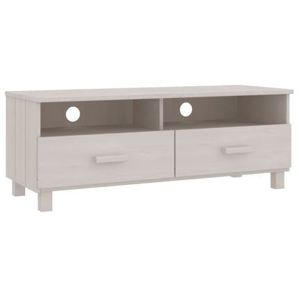 tv-skab HAMAR 106x40x40 cm massivt fyrretræ hvid