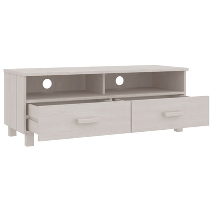 tv-skab HAMAR 106x40x40 cm massivt fyrretræ hvid