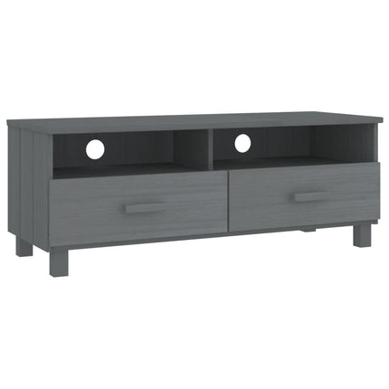 tv-skab HAMAR 106x40x40 cm massivt fyrretræ mørkegrå