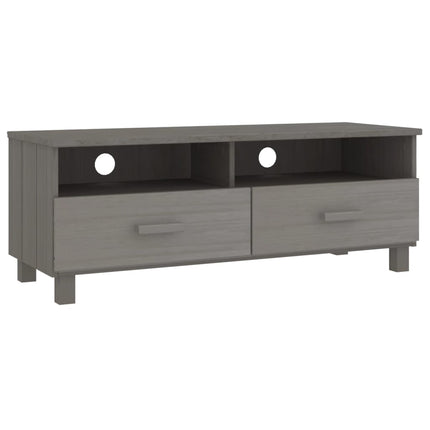 tv-skab HAMAR 106x40x40 cm massivt fyrretræ lysegrå