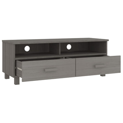 tv-skab HAMAR 106x40x40 cm massivt fyrretræ lysegrå
