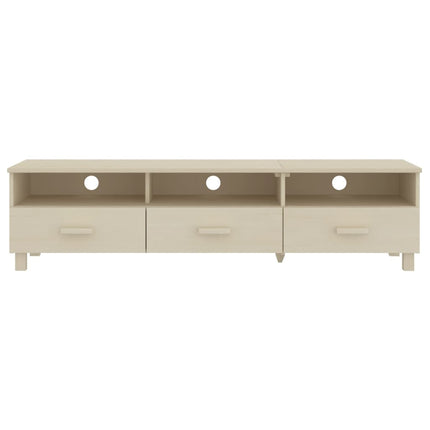 tv-skab HAMAR 158x40x40 cm massivt fyrretræ honningbrun