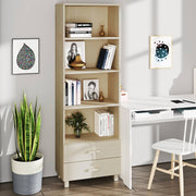 højskab HAMAR 60x35x180 cm fyrretræ honningbrun