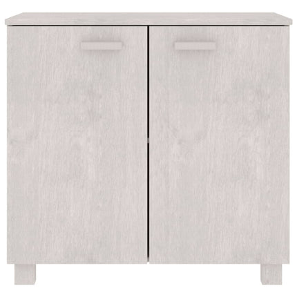 skænk HAMAR 85x35x80 cm massivt fyrretræ hvid