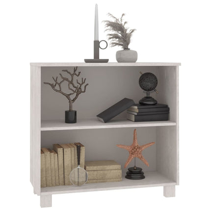 skænk HAMAR 85x35x80 cm massivt fyrretræ hvid
