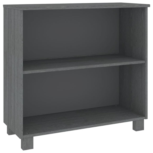 skænk HAMAR 85x35x80 cm massivt fyrretræ mørkegrå