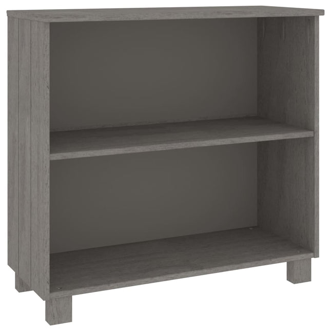skænk HAMAR 85x35x80 cm massivt fyrretræ lysegrå