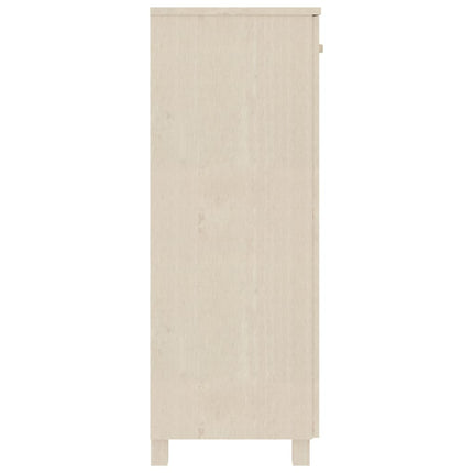 skoskab HAMAR 85x40x108 cm massivt fyrretræ honningbrun