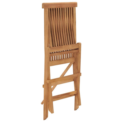 foldbare havestole 8 stk. massivt teaktræ