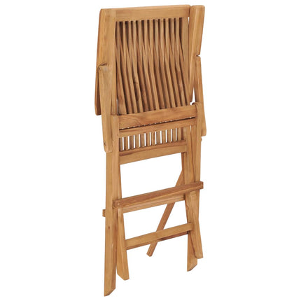 foldbare havestole 6 stk. massivt teaktræ