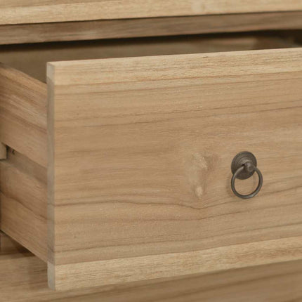 kommode 55x30x90 cm massivt teaktræ