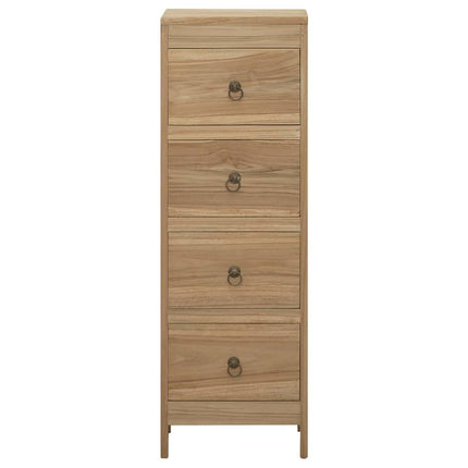 kommode 30x30x90 cm massivt teaktræ
