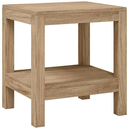 badeværelsesbord 45x35x45 cm massivt teaktræ