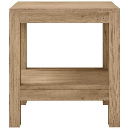 badeværelsesbord 45x35x45 cm massivt teaktræ