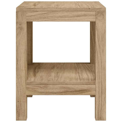 badeværelsesbord 45x35x45 cm massivt teaktræ