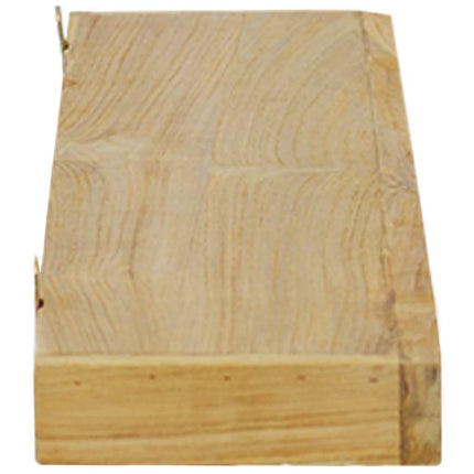 væghylder 2 stk. 90x15x4 cm massivt teaktræ