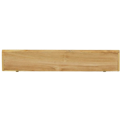 væghylder 2 stk. 90x15x4 cm massivt teaktræ