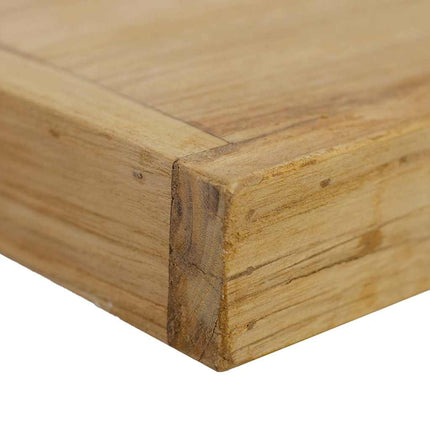 væghylder 2 stk. 90x15x4 cm massivt teaktræ