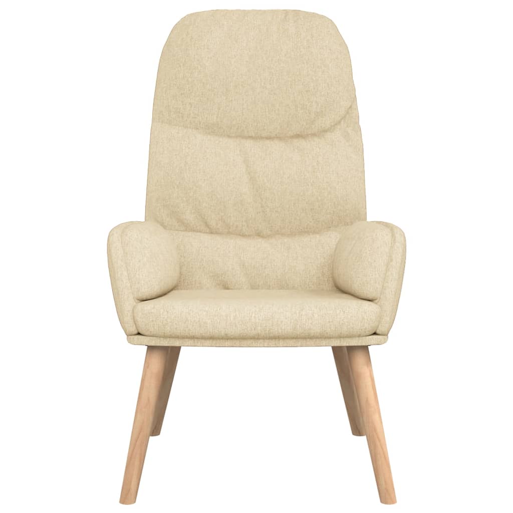 lænestol stof cremefarvet