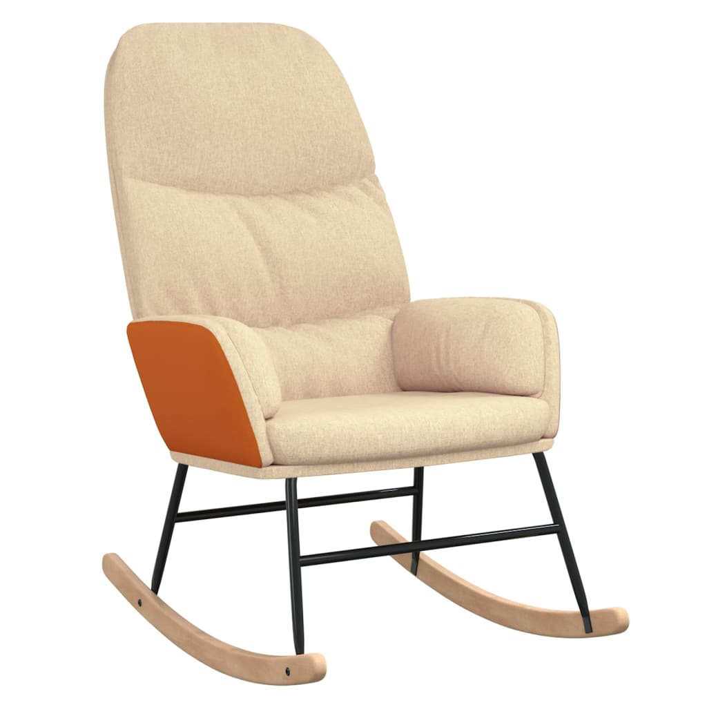 gyngestol stof cremehvid