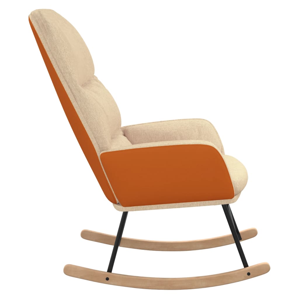 gyngestol stof cremehvid