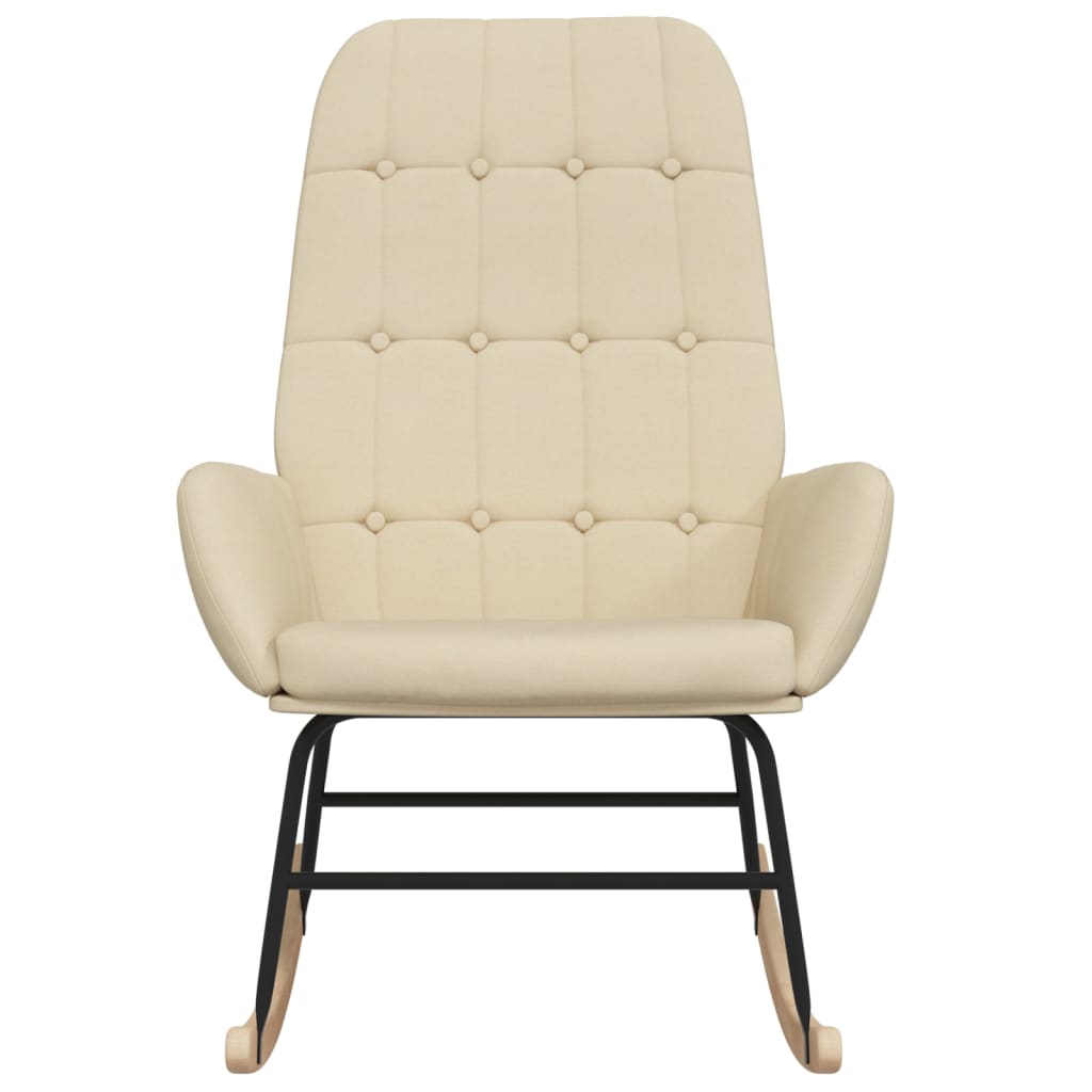 gyngestol stof cremefarvet