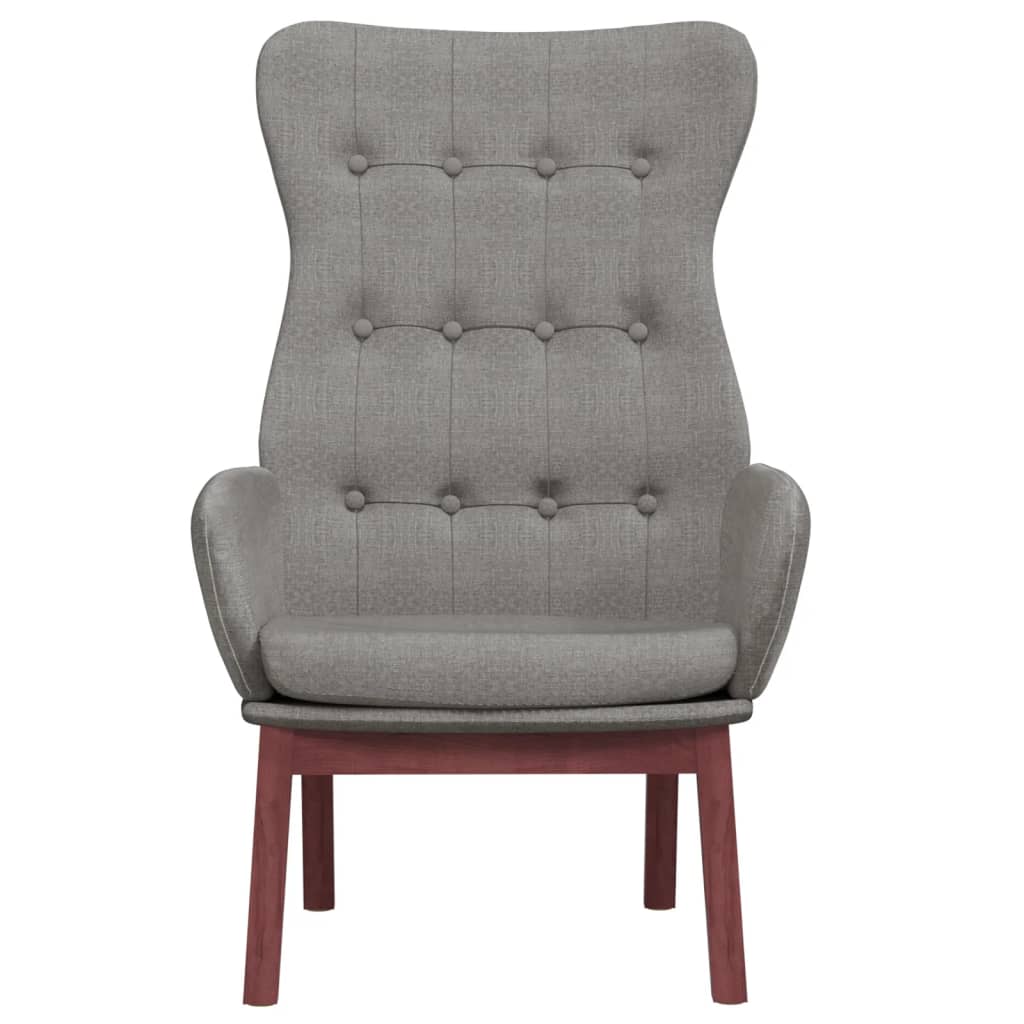 lænestol stof lysegrå